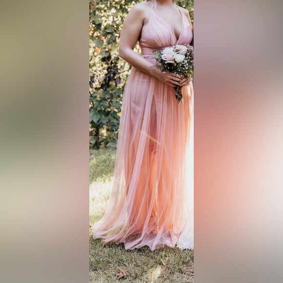 Blush pink bridesmaid dress - Picture 3 of 6